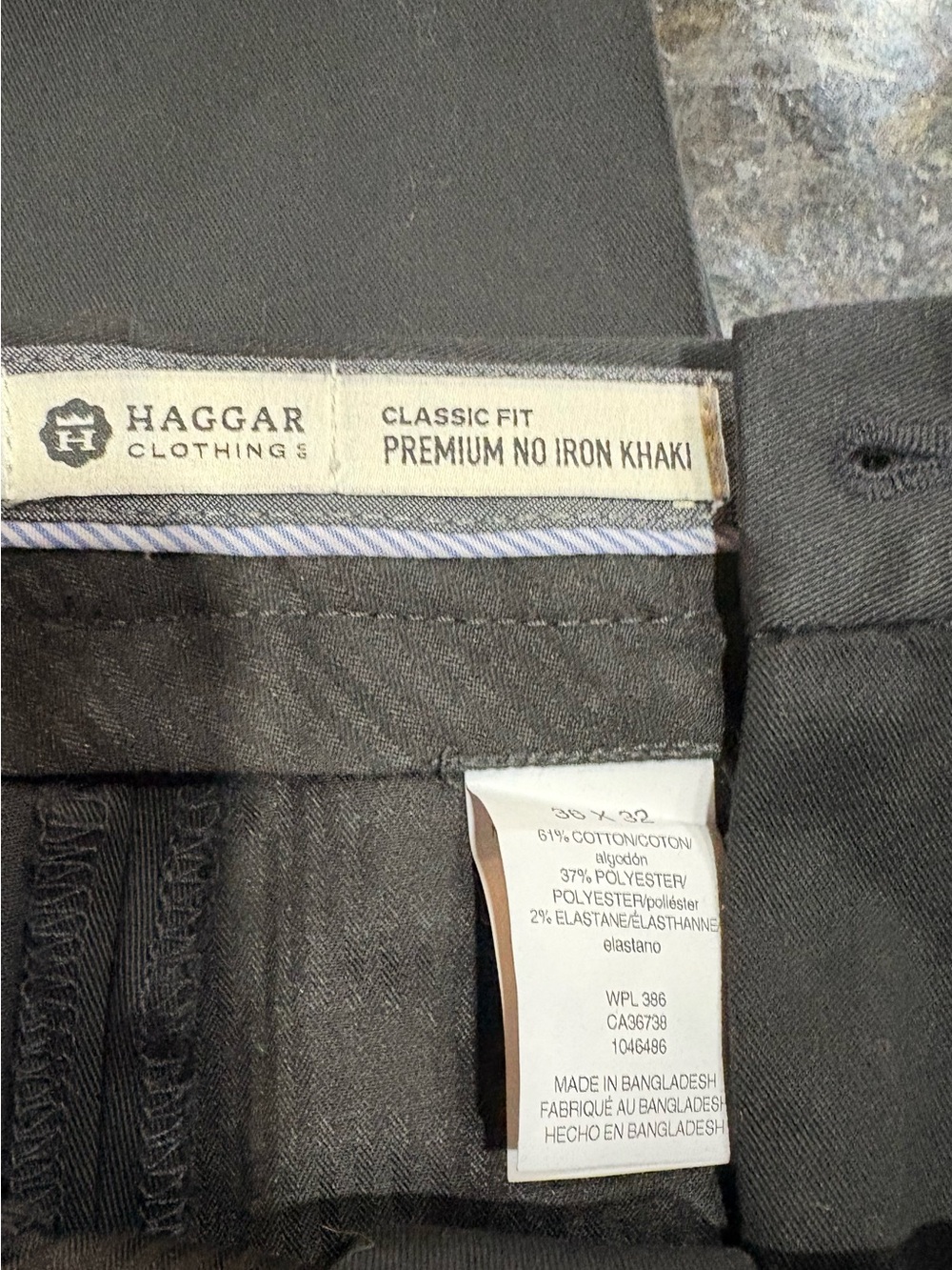 Haggar Classic Fit Premium No Iron Dress Pants - Black